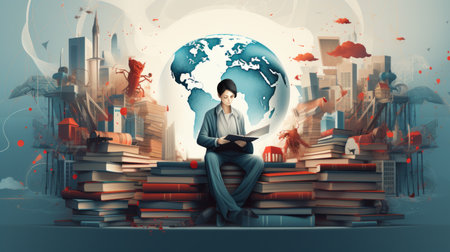 International Day of Education, remembering the importance of education, 24 Januaryの素材