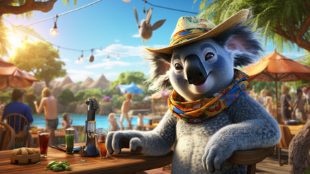 Australia Day, the landing of the fleet, raising the Union flag by Arthur Phillip at Sydney Cove in New South Wales, 26 Januaryの素材