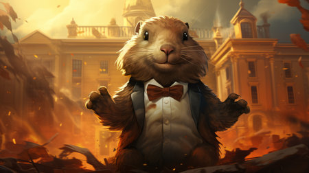 Groundhog Day, February 2の素材