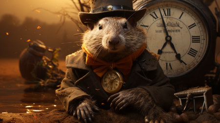 Groundhog Day, February 2の素材