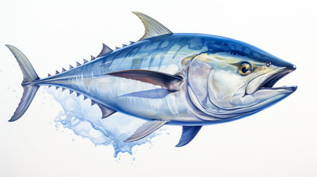 World Tuna Day 2th May Watercolor style Generative AIの素材