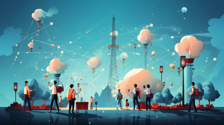 World Telecommunications and Information Society Day 17th May Generative AIの素材