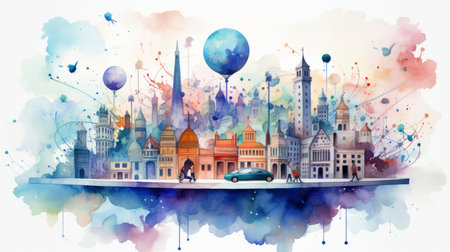 World Telecommunications and Information Society Day 17th May Generative AIの素材