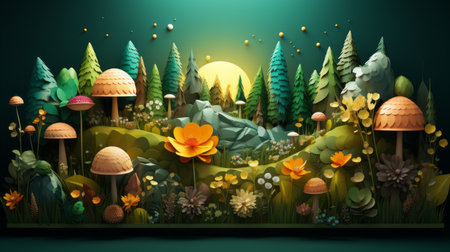 International Day for Biological Diversity 22th May cartoon style 3D Generative AIの素材