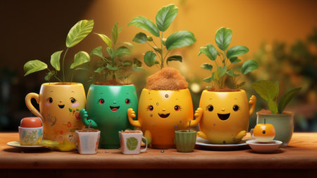 International Tea Day 21th May Generative AIの素材