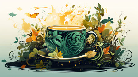 International Tea Day 21th May Generative AIの素材