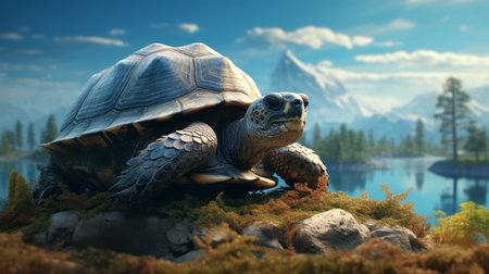 World Turtle Day 23th May Generative AIの素材