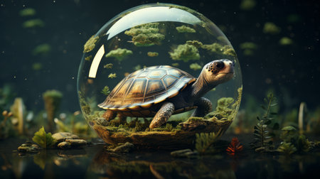 World Turtle Day 23th May Generative AIの素材