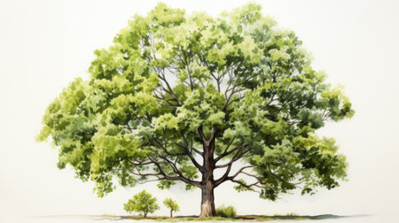 watercolor National Tree Day 22th May Generative AIの素材