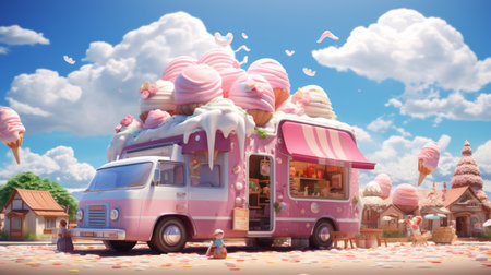 Ice Cream Day (Japan) 9th May Generative AIの素材