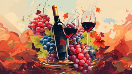 National Wine Day 25th May Generative AIの素材