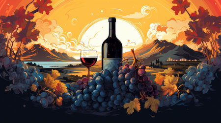 National Wine Day 25th May Generative AIの素材