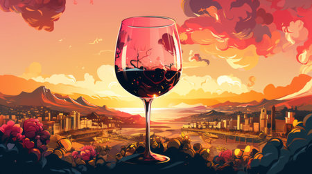 National Wine Day 25th May Generative AIの素材