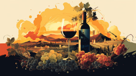 National Wine Day 25th May Generative AIの素材