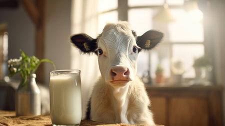 World Milk Day June 1 3D Generative AIの素材
