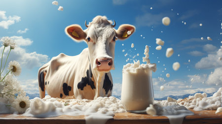 World Milk Day June 1 3D Generative AIの素材