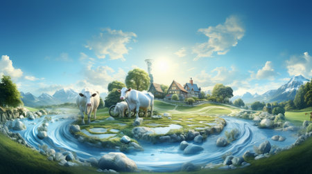 World Milk Day June 1 3D Generative AIの素材