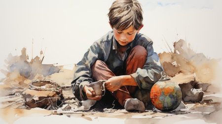 International Day Against Child Labor June 12 Generative AIの素材