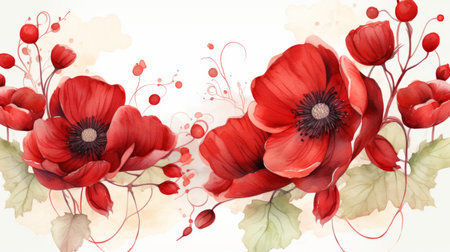 World Blood Donor Day June 14 watercolor style Generative AIの素材