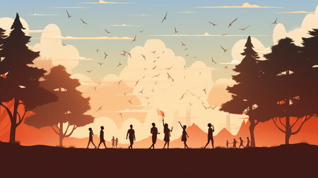 Juneteenth, a day for freedom 19 June Generative AIの素材