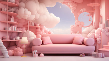 Pink Day June 23 3D Generative AIの素材