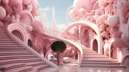 Pink Day June 23 3D Generative AIの素材