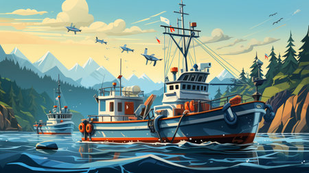 World Mariners Day, 25 June 3D Generative AIの素材