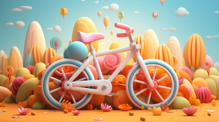 Bicycle World June 3 3D Generative AIの素材