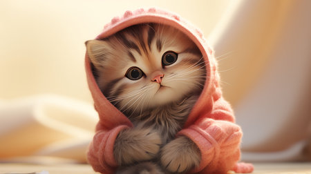 International Cat Hugging Day, June 4th Generative AIの素材