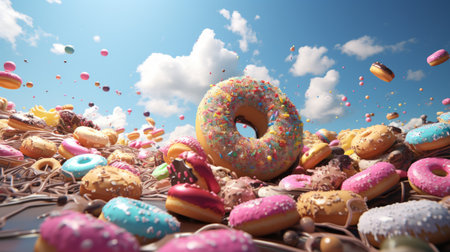 World Donut Day June 5 Generative AIの素材