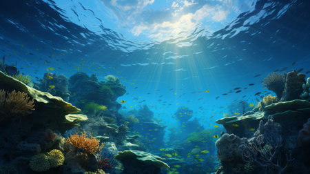 World Oceans Day June 8 3D Generative AIの素材