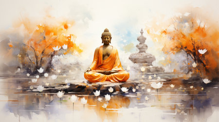 Asarnha Bucha Day, July 20 Generative AIの素材