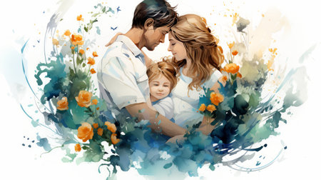 World Parents Day 1th June Generative AIの素材