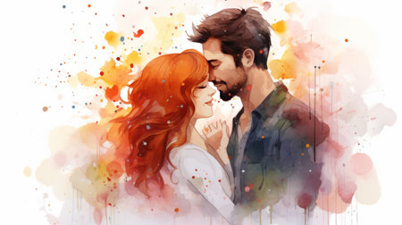 watercolor World Parents Day 1th June Generative AIの素材