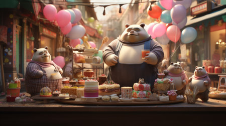 Fat people day Japan August 8 Generative AIの素材