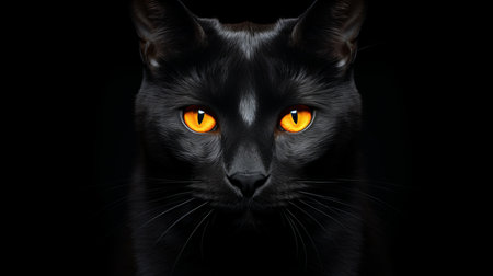 Black Cat Appreciation Day August 17 Generative AIの素材