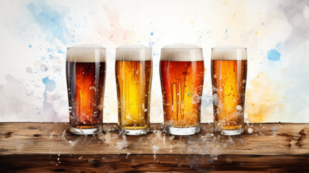 International Beer Day August 4 Generative AIの素材