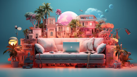 International Lazy Day August 10 Generative AIの素材