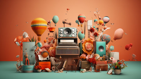 National Communication Day August 4 Generative AIの素材