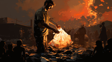 World Humanitarian Day August 19 Generative AIの素材