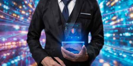 Technology security protection system, viruses, hackers, spamの写真素材