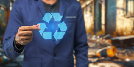 Recycle garbage, plastic bags, plastic bottles, plastic glasses, glass bottles, paper, scrap metal, love the earth, reduce pollution, reduce pollution.の写真素材