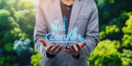 Global net zero emissions describe a state in which carbon dioxide is released due to human...