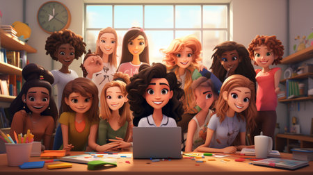 International Girls Day October 11 Generative AIの素材