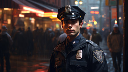 Police Day 17 October Generative AIの素材