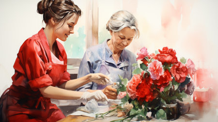 National Nurses Day 21 October Generative AIの素材