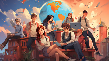 International Students Day 17 November Generative AIの素材