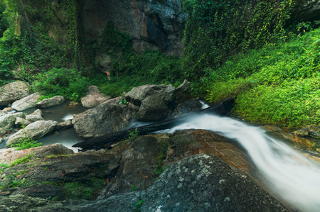 Discover the serene beauty of Huai Kaew Waterfall nestled in lush greenery in Chiang Mai. This...