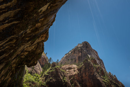 Wet Stone in Canyon, Zion National Park, United States