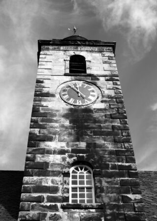 Clock Tower at Culross, Fife, Scotlandの写真素材